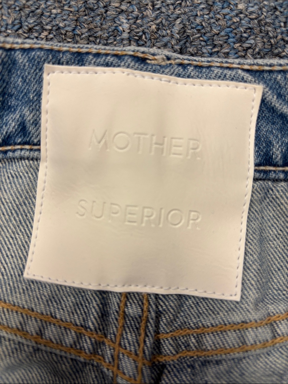 MOTHER Light Blue Wide Leg Flare Jeans - Picture 8 of 11
